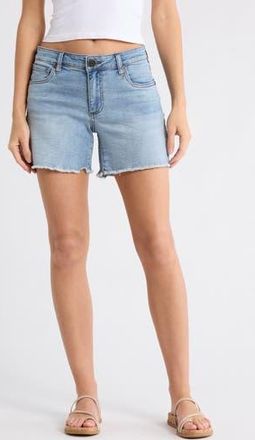 Kut from the Kloth Kity Boyfriend High Waist Cutoff Denim Shorts in Pentas at Nordstrom Rack, Size 2