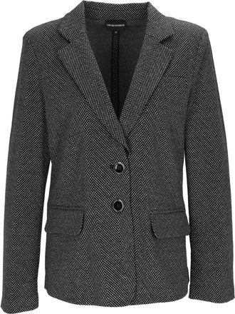 Emporio Armani Herringbone Tailored Blazer