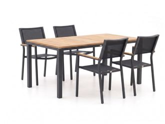 Bellagio la vita attrattiva Bellagio Roma/Linosa 180cm dining tuinset 5-delig stapelbaar