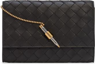 Bottega Veneta Andiamo Intrecciato Lambskin Crossbody Wallet in 2095 Espresso-Brass V-Si at Nordstrom