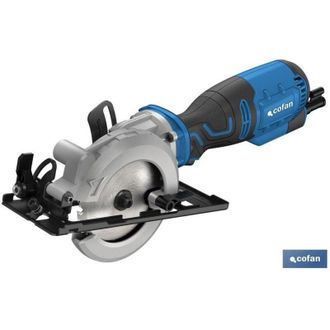 cofan Mini Sierra Circular El&eacute;ctrica 705 W 115 Mm, Mini Sierra Circular El&eacute;ctrica A Una Mano De Peque&ntilde;o Tama&ntilde;o Con 705 W Y Disco De &Oslash; 115 Mm Para Cortar Mad