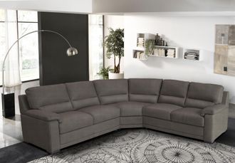 Egoitaliano Ecksofa »Doris, modernes Designerecksofa in hochwertigen Microfaserqualitäten« edle Detailverarbeitung, wahlweise fleckenabweisend oder in Lederoptik