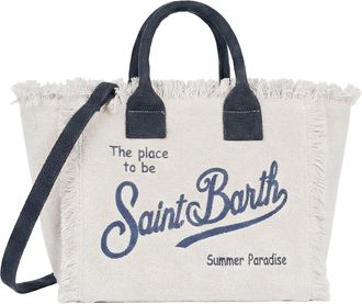 MC2 Saint Barth Spacious Sponge Tote Bag with Removable Strap and Logo