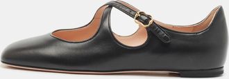 Bally Black Leather Byntia Ballet Flats