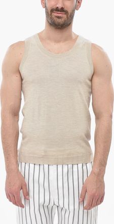 Prada Maglia Girocollo in Cashmere Senza Maniche Prada