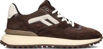 Floris Van Bommel Schoenen, Heren, Bruin, 41 1/3 EU, Wol, Chunky Sole Bruine Sneakers voor Heren