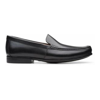 Clarks Claude Plain Slipper - Heren - Schoenen - Zwart - Maat: 43 1/2 EU