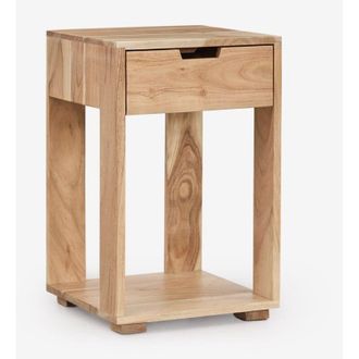 Sklum Mesita de noche cuadrada 35x35 cm en madera Leduc SKLUM