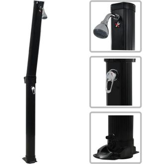 vidaXL Vidaxl - Ducha Solar Plegable Negra 214 Cm 23 L