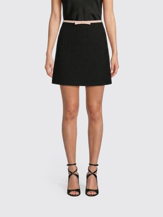 Valentino Gonna mini in lana vergine con fiocco Valentino