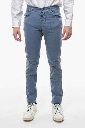 Corneliani ID LUXURY DENIM Stretchy-cotton 5-pocket Pants size 31