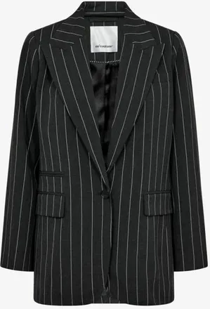 Co'Couture Jassen, Dames, Grijs, S, Leer, Liam Fitted Blazer