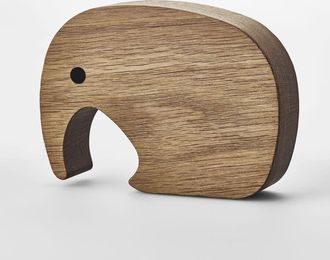 Georg Jensen Elephant Oak Wood Figurine 3586307