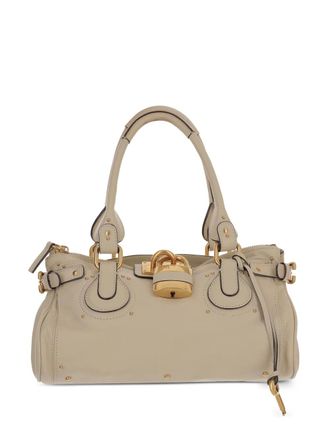 Chlo&eacute; Paddington leather bag - women - Buffalo Leather/Cotton/Suede - OS - Neutrals