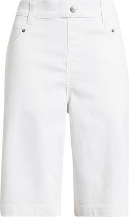 Hue Mid Rise Bermuda Shorts in White at Nordstrom, Size X-Large