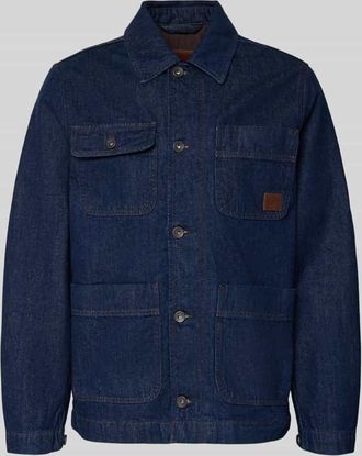 GANT Regular Fit Jeansjacke aus reiner Baumwolle Modell WORK in Jeansblau, Gr&ouml;&szlig;e XXXL