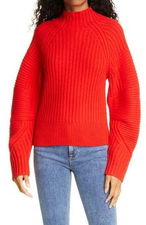Rag & Bone Oakes Mock Neck Merino Wool Sweater in Battlered at Nordstrom Rack, Size Xx-Small