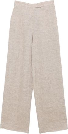 Emporio Armani Womens Linen Trousers