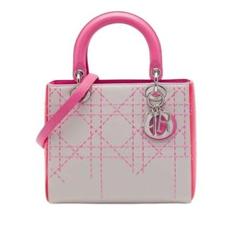 Dior Pre-owned Lady Dior - Dames - Vintage Handtas - Veelkleurig - ONE Size - Leer - Vintage
