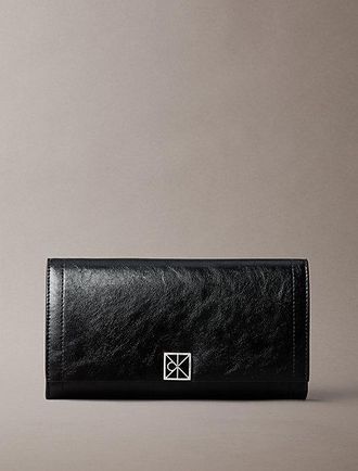 Calvin Klein Billetera Plegada Con Logo Con Emblema