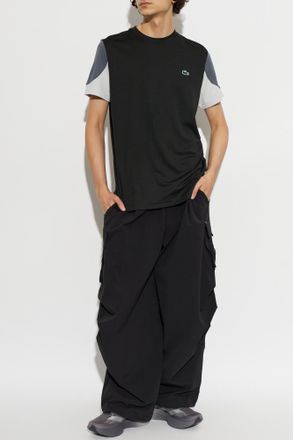 Lacoste T-shirt With Logo Patch, Mens, Black
