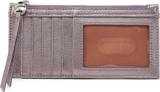 Hobo Carte Card Case Womens Bags Pewter Spur, Cotton/Leather