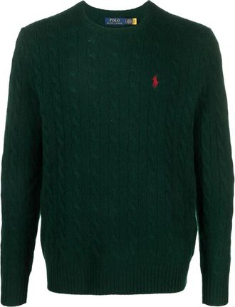 Polo Ralph Lauren Pullover In Lana E Cashmere A Trecce-Uomo