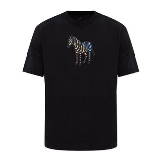 Paul Smith T-Shirts, male, Black, Size: 2XL T-shirt with Printed Logo