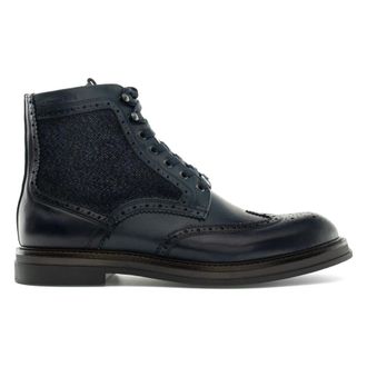 Ambitious BTR Brogue Laarsjes - unisex - Schoenen - Blauw - Maat: 40 EU Leer