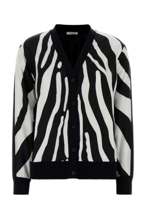 Ferragamo Black Viscose Cardigan