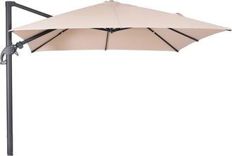 ED&Egrave;N JARD&Iacute; Parasol P&eacute;ndulo 300x300 cm Aluminio Antracita Tejido Olefin 200g