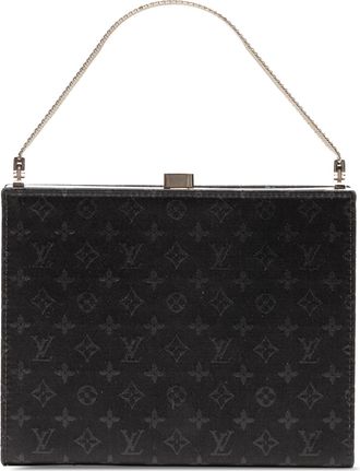 Louis Vuitton Pre-owned Womens Monogram Satin Ange Pm - Black Textile - One Size