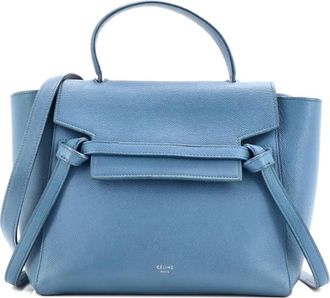 Celine Belt Bag Textured Leather Micro satchel - Blauw