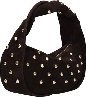 Notre-V Tassen, Dames, Bruin, ONE Size, Wol, Lottie Schoudertas