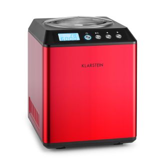 Klarstein Klarstein Vanilla Sky M&aacute;quina De Hacer Helados Heladera Con Compresor 180 W Rojo