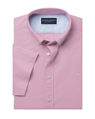 CHARLES TYRWHITT Stretch Washed Oxford Shirt