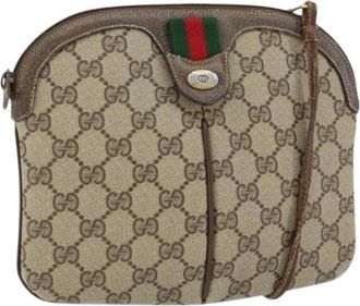 Gucci Pre-owned Plastic Cross Body Tas - Dames - Vintage Schoudertas - Beige - ONE Size - Vintage