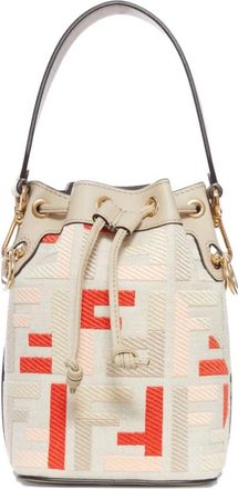 Fendi Beige Mon Tresor Mini Bucket Bag