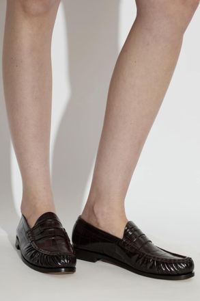 Max Mara Fingere Loafers, Womens, Brown