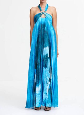 Acler Askham Maxi Dress In Blue