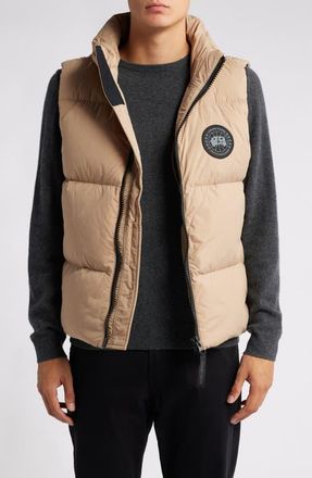 Canada Goose Lawrence 750 Fill Power Down Vest in Desert Sand-Sable Desert at Nordstrom, Size X-Small