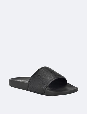 Calvin Klein Mens Mens Enny Slide - Black - 10
