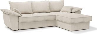 Sia Home Sof&aacute; cama derecho con arc&oacute;n pana crema 257 cm