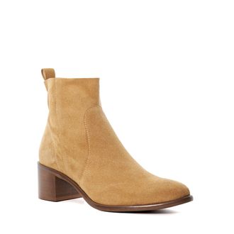 Dune London Womens Ladies Paprikaa - Suede Block Heel Ankle Boots - Tan - Size UK 3