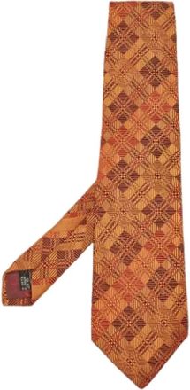 Ferragamo Pre-owned Silk home-office - Heren - Vintage Accessoires - Bruin - ONE Size - Vintage