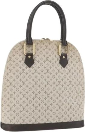 Louis Vuitton Pre-owned Handbags, female, Beige, Size: ONE SIZE Pre-owned Monogram Mini Canvas Hand Bag