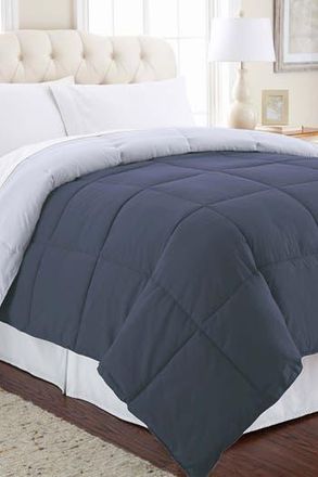 Modern Threads Down Alternative Reversible Comforter - Denim/Cloud - Twin at Nordstrom Rack