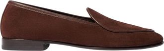 Scarosso Klassieke Bruine Su&egrave;de Loafer - Heren - Loafers - Bruin - 42 EU - Su&egrave;de - Schoenen