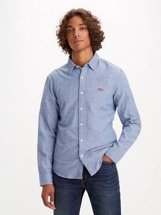 Levi's Battery Housemark Slim Fit Shirt - Mens - 2XL - Blue
