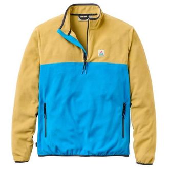 Passenger Set Off Recycled Polar 1/4 Zip Fleece 2.0 Fleecepullover f&uuml;r Herren | beige/blau
